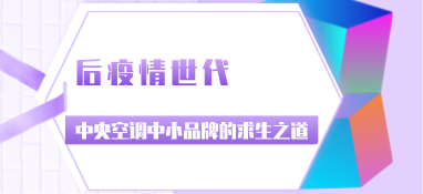 后疫情時代，中央空調(diào)中小品牌的求生之道